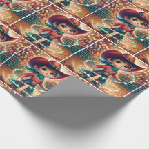 Kleine Cowboy Twirling Kerstverlichting