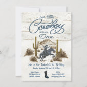 Kleine Cowboy Verjaardag Jongen Kaart (Voorkant)