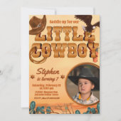 Kleine Cowboy Verjaardag Kaart (Voorkant)
