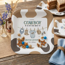 Kleine Cowboy Waskleine Baby Shower Vierkant