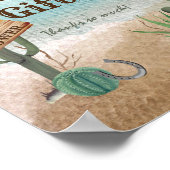 Kleine Cowboy Western Baby shower Kaarten en gesch Poster (Hoek)