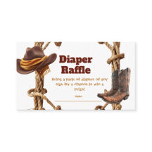 Kleine Cowboy Western Baby Shower Luier Raffle