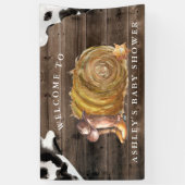 Kleine Cowboy | Western Baby shower Welkom Spandoek (Verticaal)