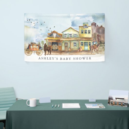 Kleine Cowboy | Western Baby shower Welkom Spandoek (Beurs)