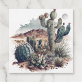 Kleine Cowboy Western Blue Boy Baby shower Decor Bedankjes Labels (Achterkant)