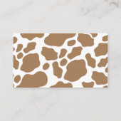 Kleine Cowboy Western Rodeo Luier Raffle Informatiekaartje (Achterkant)