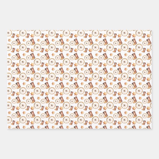 Kleine Cowboy | Western Rodeo Thema Inpakpapier Vel (Voorkant)