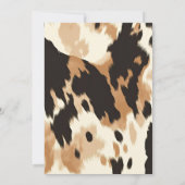 Kleine Cowboy Western Wild West Rodeo Baby shower Kaart (Achterkant)