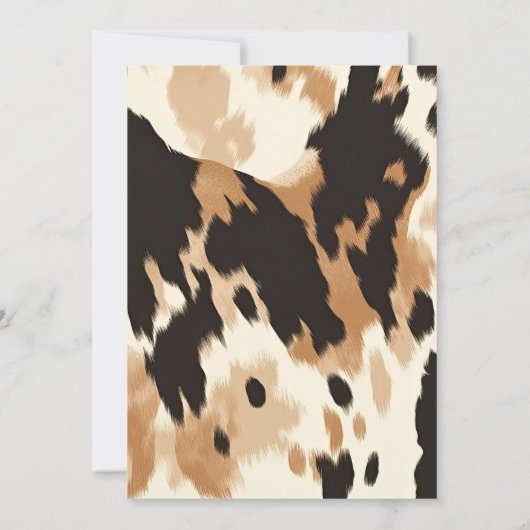 Kleine Cowboy Western Wild West Rodeo Baby shower Kaart (Achterkant)