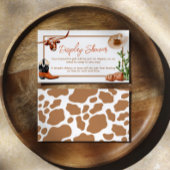 Kleine Cowboy Westerne Rodeo Display Douche Informatiekaartje