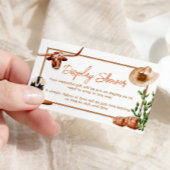 Kleine Cowboy Westerne Rodeo Display Douche Informatiekaartje