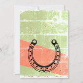 Kleine cowboy  zonsondergang jongens verjaardagsfe kaart (Achterkant)