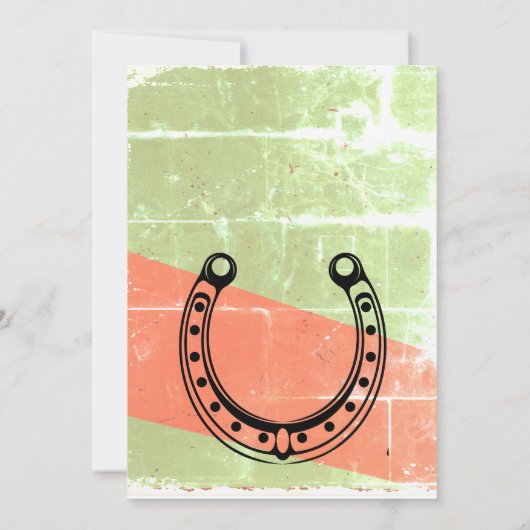 Kleine cowboy  zonsondergang jongens verjaardagsfe kaart (Achterkant)