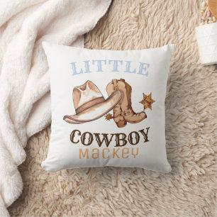 Kleine Cowboy's Eerste Rodeo Wilde Westen  Kussen