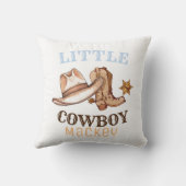 Kleine Cowboy's Eerste Rodeo Wilde Westen  Kussen (Achterkant)