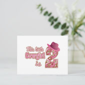 Kleine Cowgirl 2e verjaardag Briefkaart (Staand voorkant)