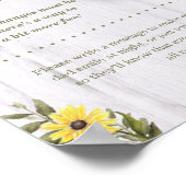 Kleine Cowgirl Bootie-Baby shower Poster (Hoek)