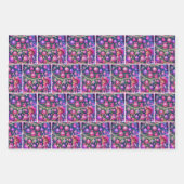 Kleine Cowgirl Decoreren Kerstbomen Inpakpapier Vel (Voorkant 3)