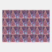 Kleine Cowgirl Decoreren Kerstbomen Inpakpapier Vel (Voorkant)