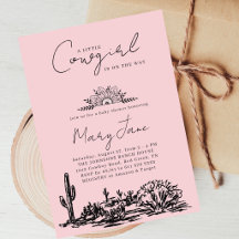 Kleine Cowgirl Handgetekende Western Wild West Roz