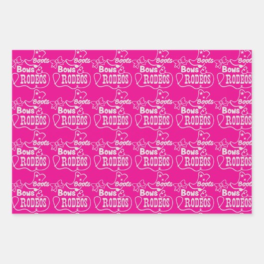 Kleine Cowgirl Inpakpapier Vel (Voorkant 2)