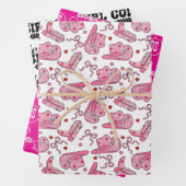 Kleine Cowgirl Inpakpapier Vel (In situ)