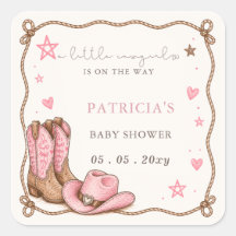 Kleine Cowgirl Is Op Weg Meisje Babyfeest