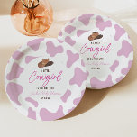 Kleine Cowgirl Koe Meisje Rodeo Western Baby showe Papieren Bordje<br><div class="desc">Dit is een kleine Cowgirl Koe Meisje Rodeo Western Baby shower Papier Borden!</div>