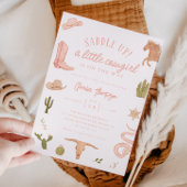 Kleine Cowgirl Meisje Baby shower Kaart