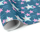 Kleine Cowgirl met paard Cadeaupapier (Rol Hoek)