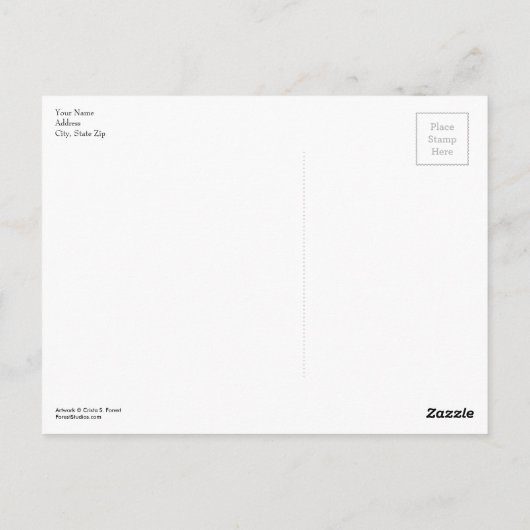 Kleine Cowgirl op veetsenpaard Briefkaart (Achterkant)