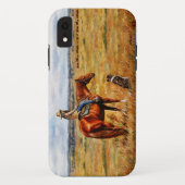 Kleine Cowgirl op veetsenpaard Case-Mate iPhone Case (Achterkant)