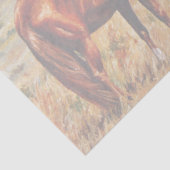 Kleine Cowgirl op veetsenpaard Tissuepapier (Detail)