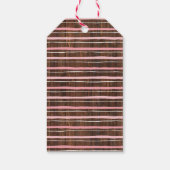 Kleine Cowgirl Roze Baby shower Faux Hout Favor Cadeaulabel (Achterkant)