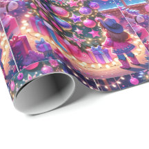 Kleine cowgirl staan voor boom kerst