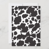 Kleine cowgirl verjaardagsfeestuitnodiging kaart (Achterkant)