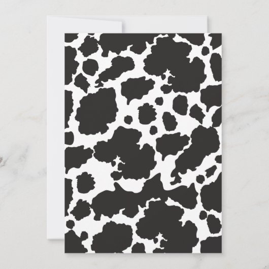 Kleine cowgirl verjaardagsfeestuitnodiging kaart (Achterkant)