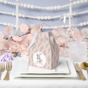 Kleine Cowgirl Western Roze Meisje Baby shower Bedankdoosjes