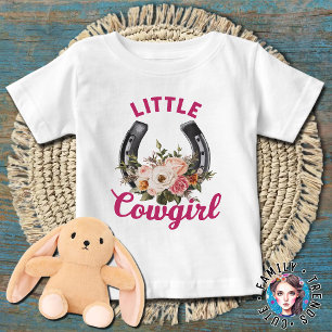 Kleine Cowgirl Western Thema Zwangerschapsaankondi