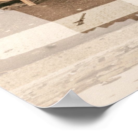 Kleine Cozy Bakery Breakfast Place Parijs Poster (Hoek)