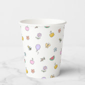 Kleine creaties in de kliniek - Kinderen op zaterd Papieren Bekers (Achterkant)