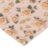 Kleine Crème En Gouden Rozen Tafelkleed (Gekanteld)