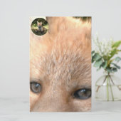 Kleine Cub Red Fox Briefpapier (Staand voorkant)