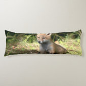 Kleine Cub Red Fox Lichaamskussen (Voorkant)