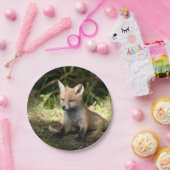 Kleine Cub Red Fox Papieren Bordje (Feest)