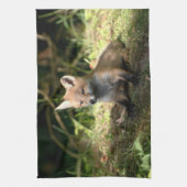 Kleine Cub Red Fox Theedoek (Verticaal)