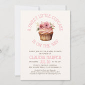 Kleine Cupcake Baby Shower Kaart (Voorkant)