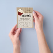 Kleine Cupcake, Zachte Mocha Strepen Bak Verkoop F Flyer (Hand)