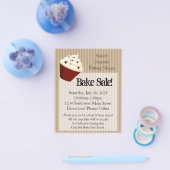 Kleine Cupcake, Zachte Mocha Strepen Bak Verkoop F Flyer (Enkel)