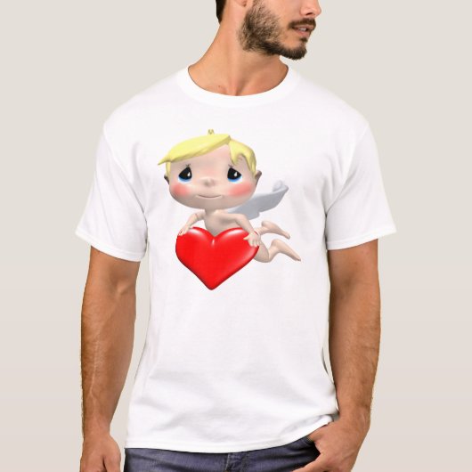 Kleine Cupid Valentijnse T-Shirt (Voorkant)